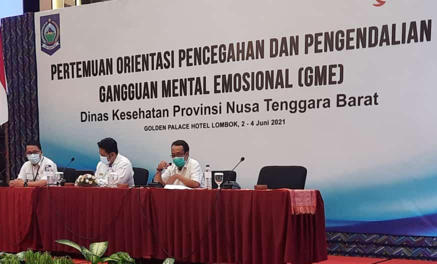 RSJ MUTIARA SUKMA TUGASKAN SEORANG PSIKIATER SEBAGAI NARASUMBER PADA PERTEMUAN “ORIENTASI PENCEGAHAN DAN PENGENDALIAN GME DI PROVINSI NTB” OLEH DINAS KESEHATAN PROVINSI NTB